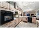 Kitchen with stainless steel appliances and light wood cabinets at 270 E 13Th Ave, Apache Junction, AZ 85119