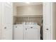 Convenient laundry room with side-by-side washer and dryer at 29606 N Tatum Blvd # 161, Cave Creek, AZ 85331