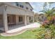 Covered patio, lush landscaping and a sparkling pool at 3469 E Cabazon Ct, Gilbert, AZ 85297