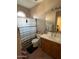 Clean bathroom with shower/tub combo and vanity at 3469 E Cabazon Ct, Gilbert, AZ 85297