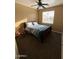 Bedroom with double bed and ceiling fan at 3469 E Cabazon Ct, Gilbert, AZ 85297