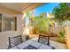 An outside patio featuring desert greenery at 4201 E Camelback Rd # 25, Phoenix, AZ 85018