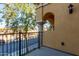 Balcony with arched entryway and street view at 421 W 6Th St # 1009, Tempe, AZ 85281