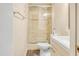 Bathroom with walk-in shower, toilet, and vanity at 4216 N 72Nd Ln, Phoenix, AZ 85033