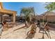 Entertaining backyard with patio furniture and dining area at 4233 E Creosote Dr, Cave Creek, AZ 85331