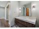 Guest bathroom with single vanity and modern fixtures at 4602 E Arcadia Ln, Phoenix, AZ 85018