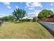 Landscaped front yard with mature trees and a spacious lawn at 4602 E Arcadia Ln, Phoenix, AZ 85018