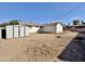 Large backyard with gravel and shed at 731 E Manor Dr, Casa Grande, AZ 85122