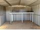 Spacious storage shed with a built-in workbench at 731 E Manor Dr, Casa Grande, AZ 85122