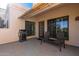 Ground level patio with built-in grill and seating at 7800 E Lincoln Dr # 2053, Scottsdale, AZ 85250