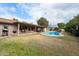 Relaxing backyard oasis featuring a pool and patio area at 9041 E Ludlow Dr, Scottsdale, AZ 85260