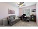 Home office with built-in shelving and window at 9041 E Ludlow Dr, Scottsdale, AZ 85260