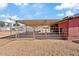 Exterior view of horse stables and paddocks at 9449 S 156Th Pl, Gilbert, AZ 85234