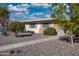 Well-maintained ranch home exterior with landscaping at 10114 W Campana Dr, Sun City, AZ 85351