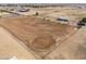 Aerial view of expansive equestrian property with arena and paddocks at 10137 N White Rd, Maricopa, AZ 85139