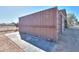 Exterior view of a large metal storage container, ideal for equipment or tools at 10137 N White Rd, Maricopa, AZ 85139