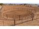 Round pen with metal fencing for horse training at 10137 N White Rd, Maricopa, AZ 85139