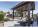 Pergola, patio furniture and grassy area at 10950 N 184Th Dr, Surprise, AZ 85388