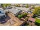 Aerial view showcasing the home's backyard and surrounding landscape at 1358 E Jardin Dr, Casa Grande, AZ 85122