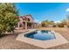 Relaxing swimming pool with a pebble finish and spacious backyard at 1503 N Quail Ln, Gilbert, AZ 85233