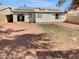 Large backyard with solar panels on the roof at 18206 N 86Th Ln, Peoria, AZ 85382