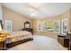 Main bedroom with backyard pool view and walk-in closet at 19275 N 88Th Way, Scottsdale, AZ 85255