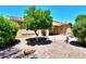 Backyard with gravel, plants, and patio at 20509 N Enchantment Pass, Maricopa, AZ 85138