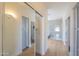 Elegant bathroom with a frameless glass shower and modern vanity at 2142 W Enfield Way, Chandler, AZ 85286