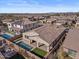 Aerial view of home with private pool and landscaped yard at 22847 E Sonoqui Blvd, Queen Creek, AZ 85142