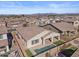 Aerial view of home with private pool and landscaped yard at 22847 E Sonoqui Blvd, Queen Creek, AZ 85142