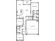 One-story floor plan with 3 bedrooms, 2 baths, and a 2-car garage at 24347 W La Salle St, Buckeye, AZ 85326