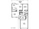 One-story floor plan with 2 bedrooms, Gathering room, and 2 car garage at 24502 S Starcrest Dr, Sun Lakes, AZ 85248