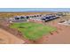 Aerial view of a community with green spaces and homes at 25233 N 131St Dr, Peoria, AZ 85383