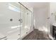 Spacious shower with glass enclosure and tile surround at 25233 N 131St Dr, Peoria, AZ 85383