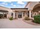 Elegant entryway with columns and double doors at 25763 N 116Th St, Scottsdale, AZ 85255