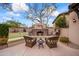 Outdoor fireplace and seating area at 25763 N 116Th St, Scottsdale, AZ 85255