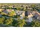 Wide aerial view of the property and surrounding neighborhood at 3111 E Red Oak Ct, Gilbert, AZ 85297