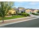 House exterior featuring a charming curb appeal with manicured landscaping at 3111 E Red Oak Ct, Gilbert, AZ 85297