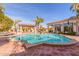 Stunning pool with a central fountain at 3412 E Indigo Cir, Mesa, AZ 85213