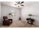 Bedroom with recliner and antique sewing machine table at 3959 E Gemini Pl, Chandler, AZ 85249