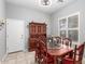 Dining room with wood table and hutch at 3959 E Gemini Pl, Chandler, AZ 85249