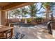 Inviting pool area with patio furniture and lush landscaping at 3959 E Gemini Pl, Chandler, AZ 85249