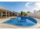 Inviting kidney-shaped pool with patio and landscaping at 466 E 10Th Pl, Mesa, AZ 85203