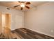 Spacious bedroom with double door closet and wood floors at 5450 E Deer Valley Dr # 1204, Phoenix, AZ 85054