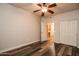 Bright bedroom with double door closet and wood floors at 5450 E Deer Valley Dr # 1204, Phoenix, AZ 85054