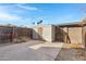 Private backyard with storage shed and gate at 6415 S El Camino Dr, Tempe, AZ 85283