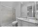 Clean bathroom with walk-in shower and modern vanity at 6565 E Thomas Rd # 1141, Scottsdale, AZ 85251