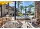 Community pool and spa area with patio furniture at 6565 E Thomas Rd # 1141, Scottsdale, AZ 85251