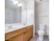 Bathroom with double vanity and a shower at 6730 W Vernon Ave, Phoenix, AZ 85035