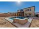 New home with a newly built pool in the backyard at 7214 W Buckhorn Trl, Peoria, AZ 85383